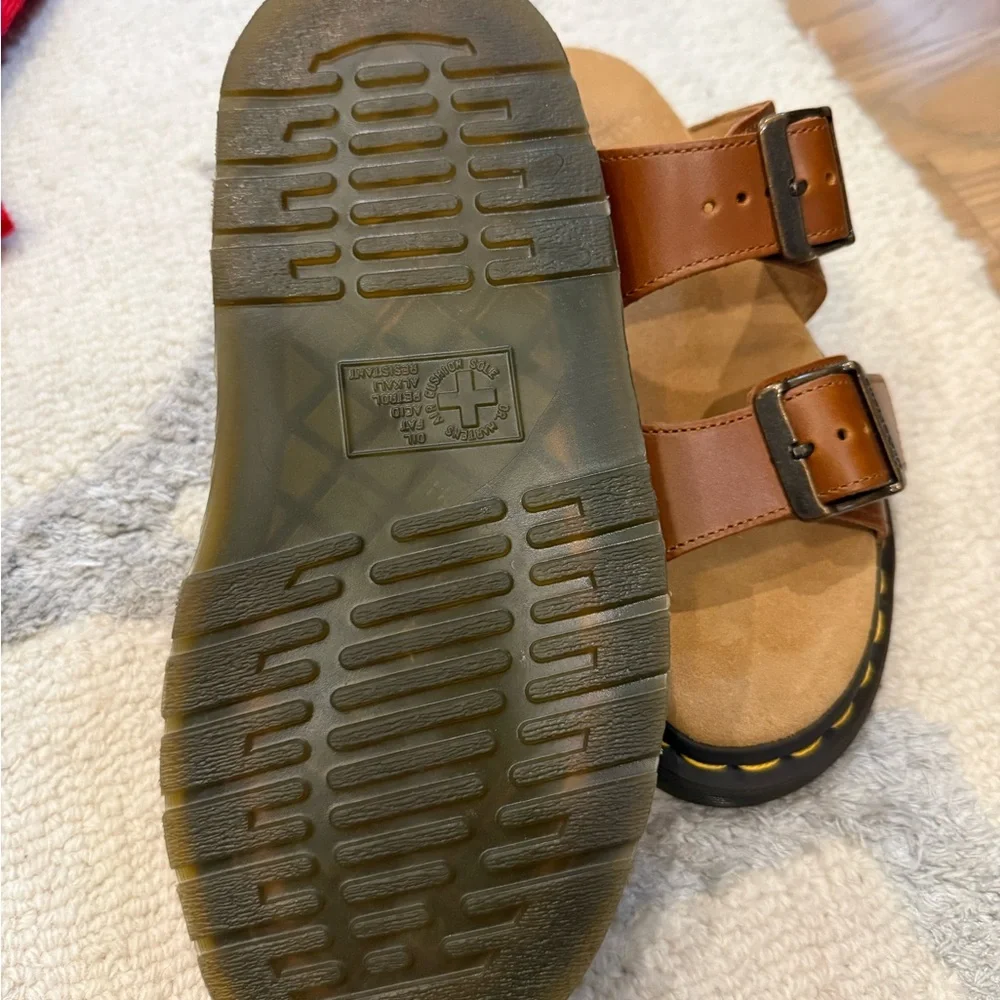 Brown Leather Buckle Sandals - Picture 3 of 3